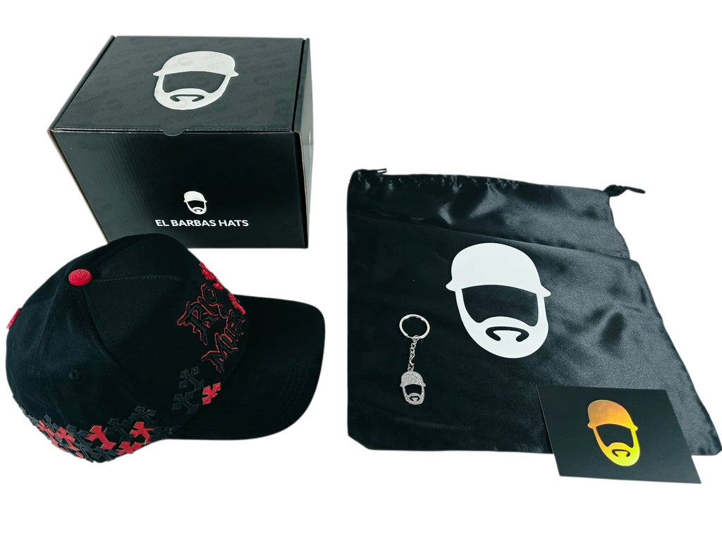 Barbas hats X rico o Mu3rto |ROM | Full set [hat ,box , dust cover, card and keychain] Box Premium Limited Edition