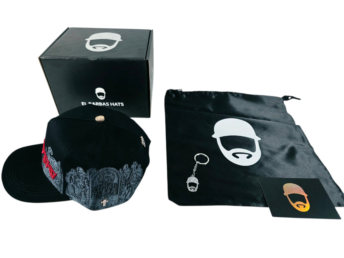 Barbas hats X rico o Mu3rto |Rich or Dead | Full set [hat ,box , dust cover, card and keychain] Box Premium Limited Edition