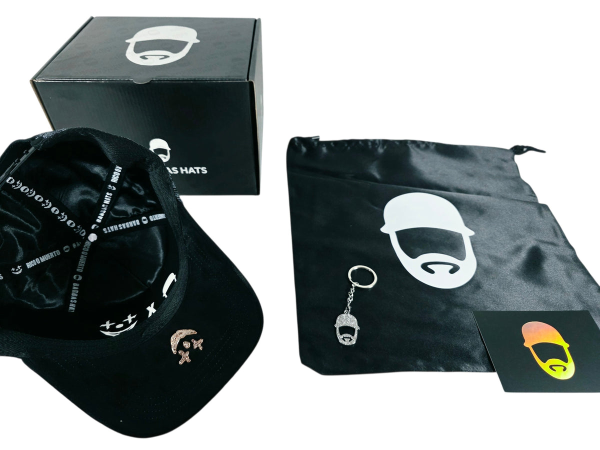 Barbas hats X rico o Mu3rto |Rich or Dead | Full set [hat ,box , dust cover, card and keychain] Box Premium Limited Edition