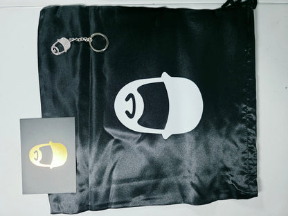 Barbas Hats X Rich The Kid |Chrome Blackout| Full set [Hat,box , dust cover., card and keychain].