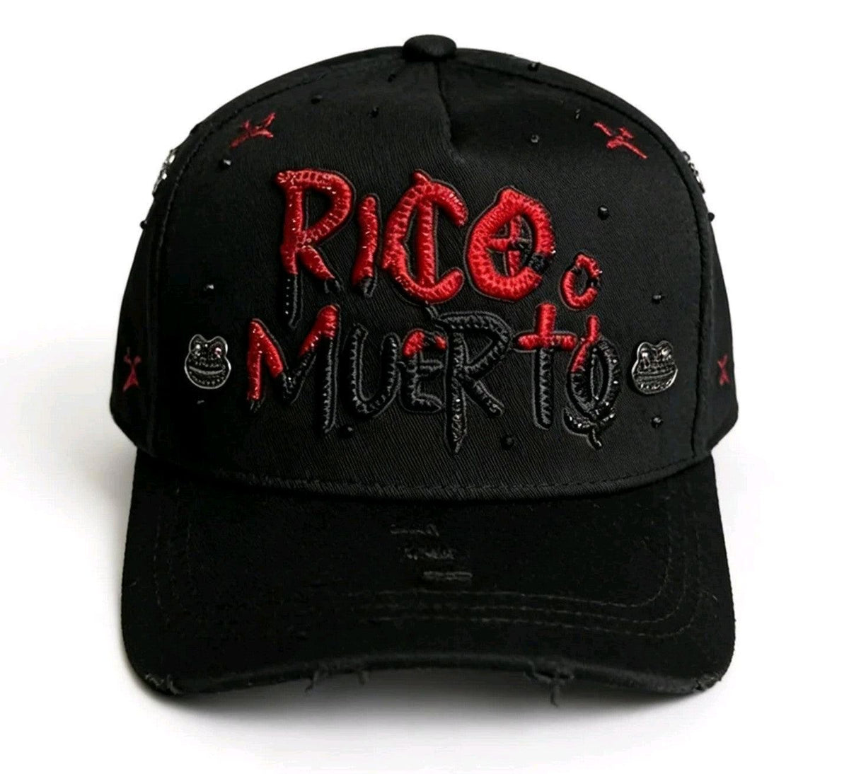 Rico O Muerto-MZ hats - LimitedEd Edition,  Black And Red