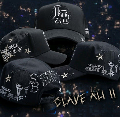 Dandy Hats X Sad Boyz II Clave Ali II Junior H Hat LimitedEdition, Black