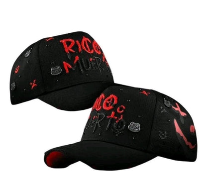 Rico O Muerto-MZ hats - LimitedEd Edition,  Black And Red