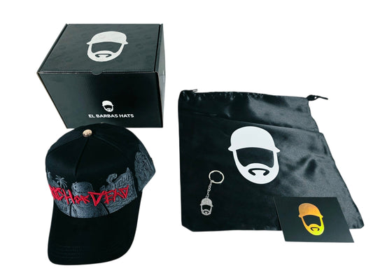 Barbas hats X rico o Mu3rto |Rich or Dead | Full set [hat ,box , dust cover, card and keychain] Box Premium Limited Edition