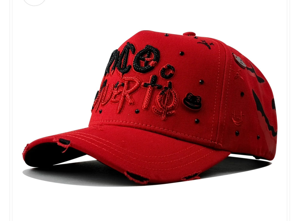MZ hats |Rico o mu3rto| Color rojo