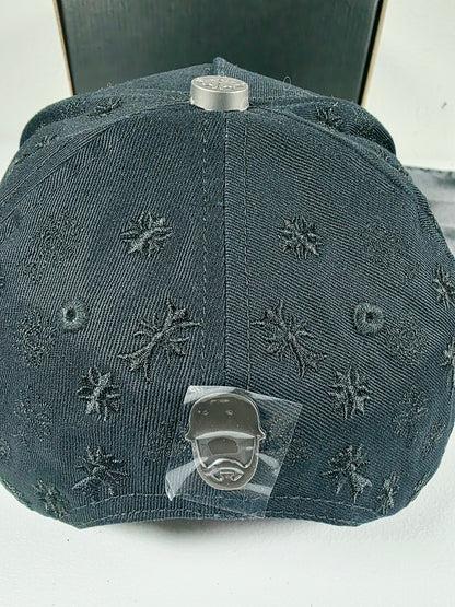 Barbas Hats X Rich The Kid |Chrome Blackout| Full set [Hat,box , dust cover., card and keychain].