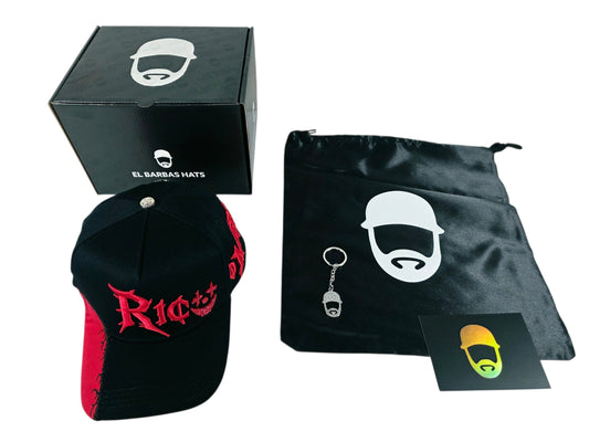 Barbas hats X rico o Mu3rto |Bloodline| Full set [hat ,box , dust cover, card and keychain] Box Premium Limited Edition