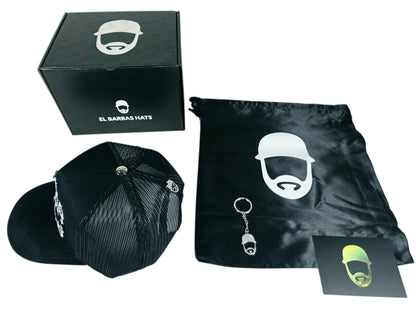 Barbas hats X rico o Mu3rto |RICH LIFE BLACK| Full set [hat ,box , dust cover, card and keychain] Box Premium Limited Edition