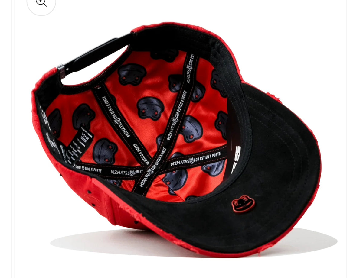 MZ hats |Rico o mu3rto| Color rojo