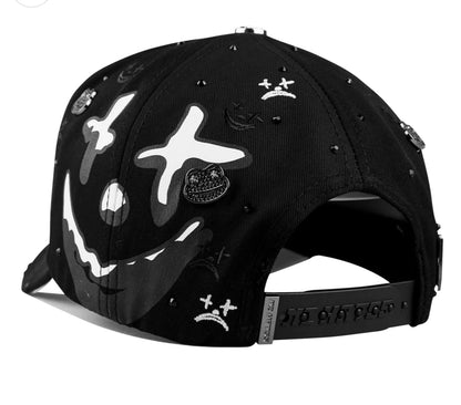 MZ hats |Rico o mu3rto| Ying yang ,color black and white